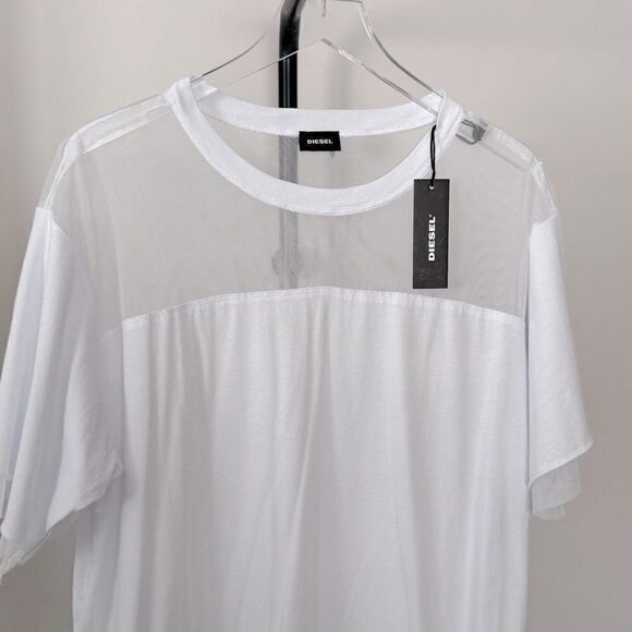 ⭕️ DIESEL White Shirt Dress Medium - Picture 1 of 9